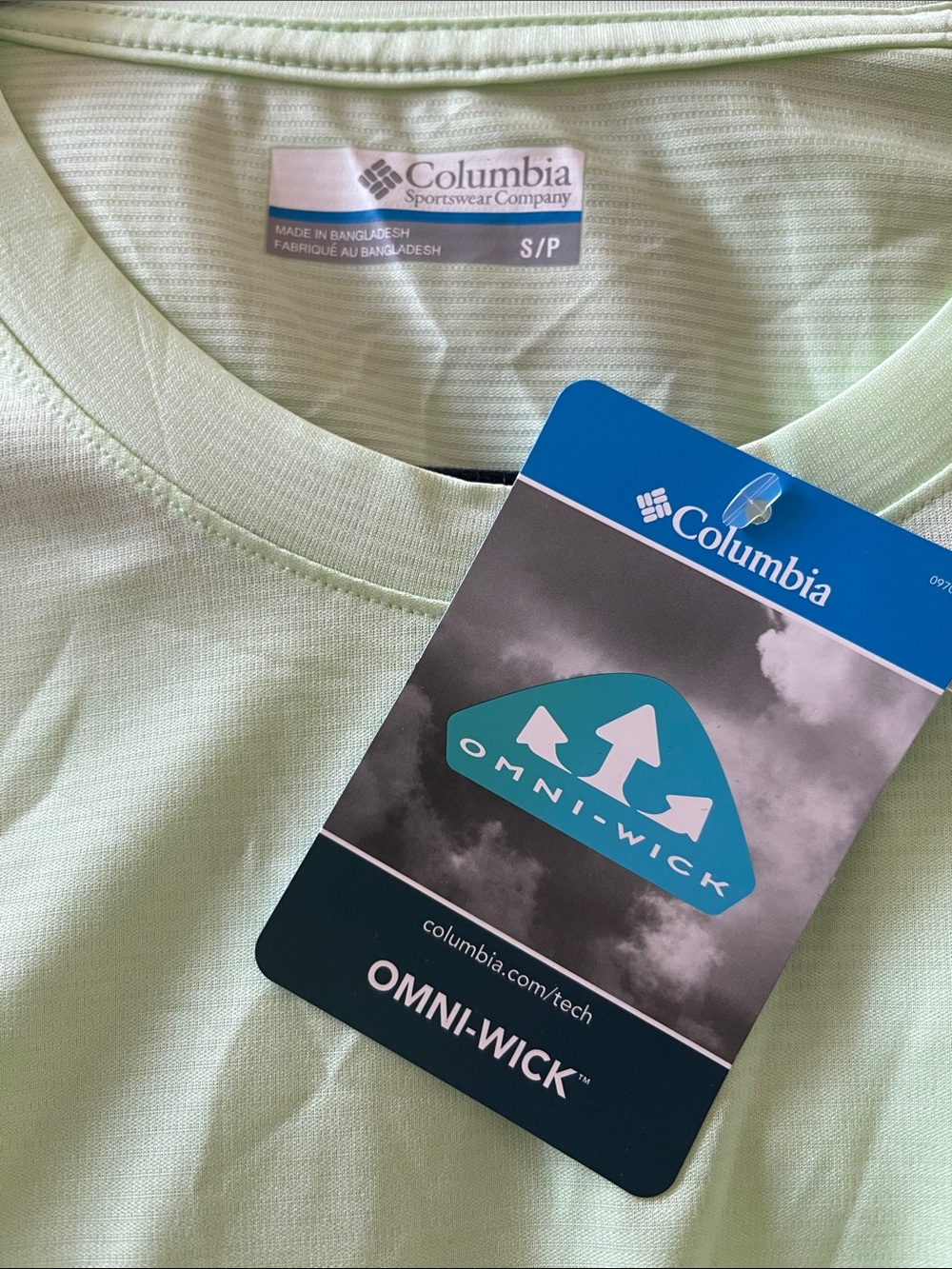 Columbia Mint Green Active Tee - NEW